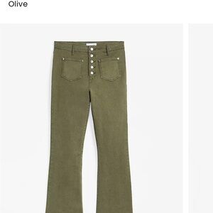 Loft Patch Pocket High Rise Kick Crop Jean NWT